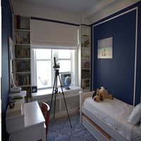 Benjamin Moore Downpour Blue example