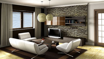 Example of Furnished Living Room Furnished Living Room