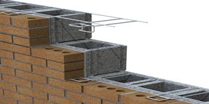 Reinforced Brick Wall