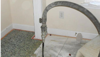Pressure grouting on concrete floors Pressure grouting on concrete floors